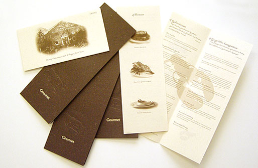 Weihnachts- und Menükarte