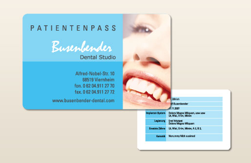 Werbemittel Busenbender Dental Studio 