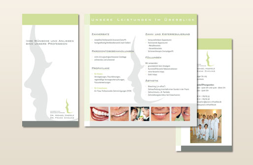 Flyer Zahnarztpraxis Dr. Haefele