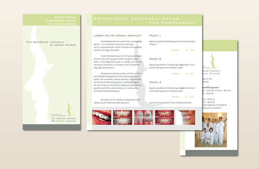 Flyer Zahnarztpraxis Dr. Haefele