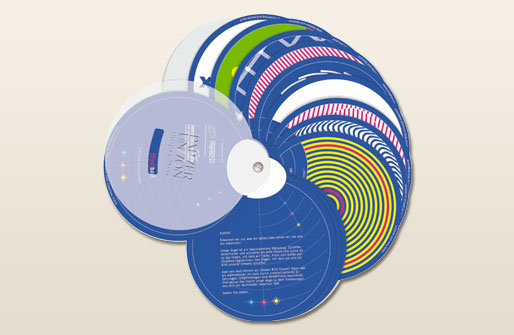 Papiermusterfächer "Eyeball"