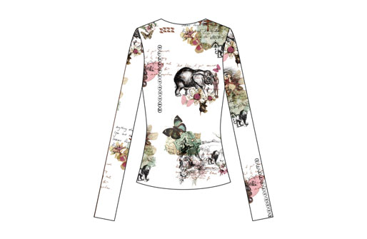 Platzierter Druck "Afrika"