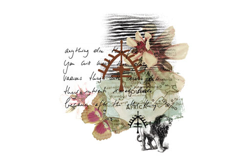 Platzierter Druck "Afrika"