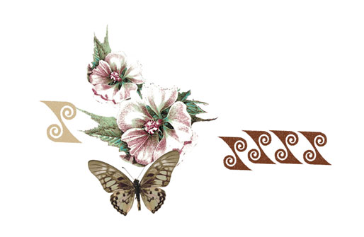 Platzierter Druck "Afrika"