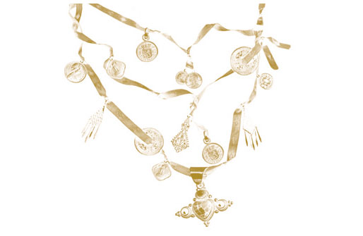 Platzierter Druck "Münzen"