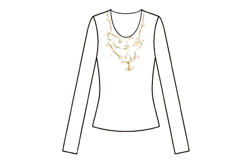 Platzierter Druck "Münzen"