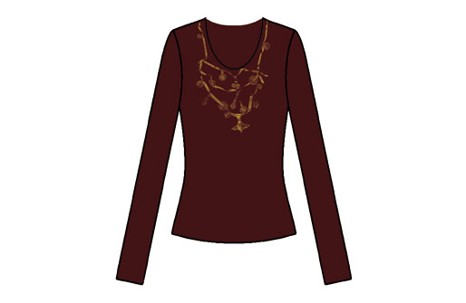 Platzierter Druck "Münzen"