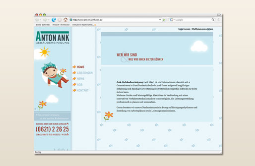 Internetpräsenz Anton Ank