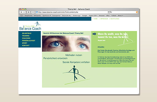 Internetpräsenz Thierry Ball