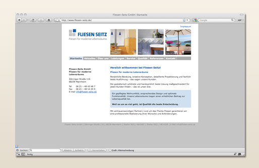 Internetpräsenz Fliesen-Seitz GmbH