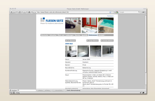 Internetpräsenz Fliesen-Seitz GmbH