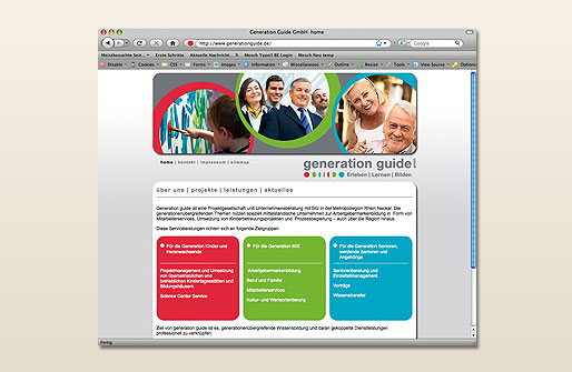 Internetpräsenz Generation Guide