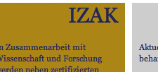 Internetpräsenz IZAK e.V.