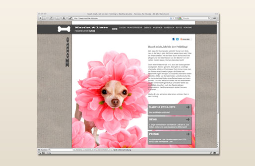 Internetpräsenz Martha & Lotte