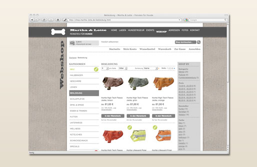 Online Shop Martha & Lotte