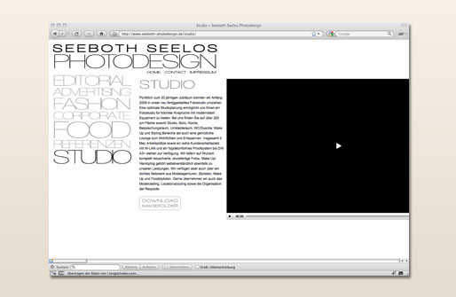 Internetpräsenz Seeboth Photodesign